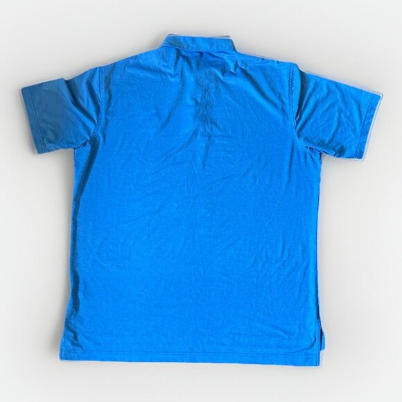 Peter Millar Summer Comfort Golf Polo Shirt Men's Size Large Blue UK & Scottish - Picture 2 of 7